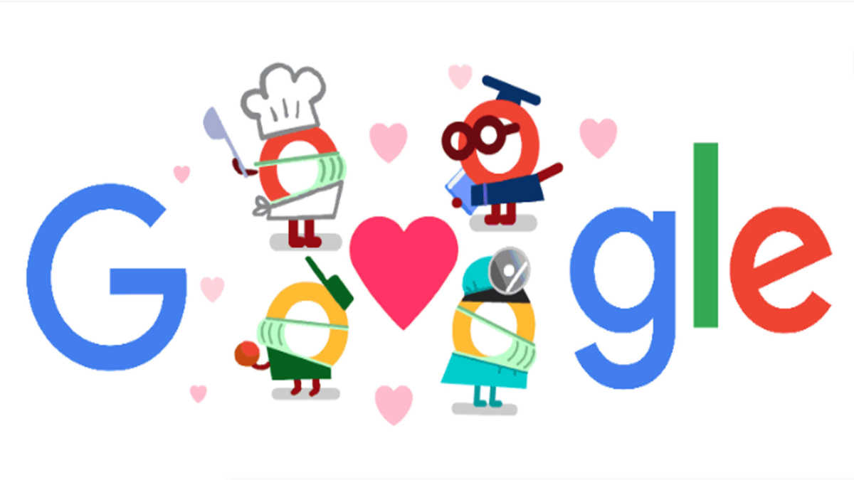 Google Doodle thay đổi giao diện để cảm ơn các anh hùng chống dịch